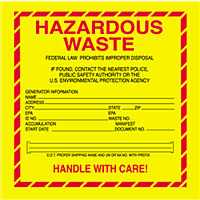 Hazardous Waste Labels