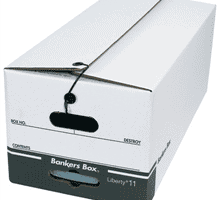 String & Button File Storage Boxes