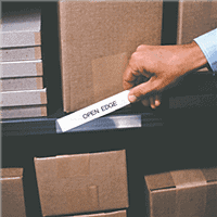 Open-Edge Plastic Label Holders