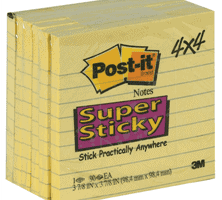 post it ruled